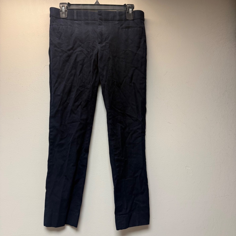 Banana Republic Trousers Womens 4 Navy Blue Excellent Slim Career Pants 15445